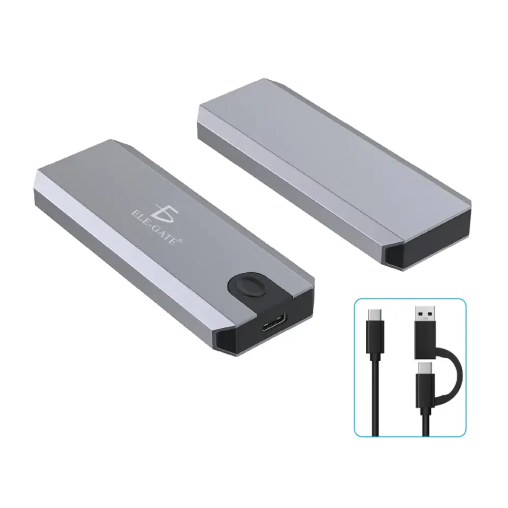 Estuche - gabinete adaptador para discos duros con cable de doble sal…
