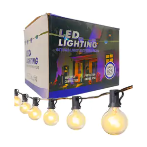 Serie guirnalda con 10 focos - bombillas led de luz cálida con modos …