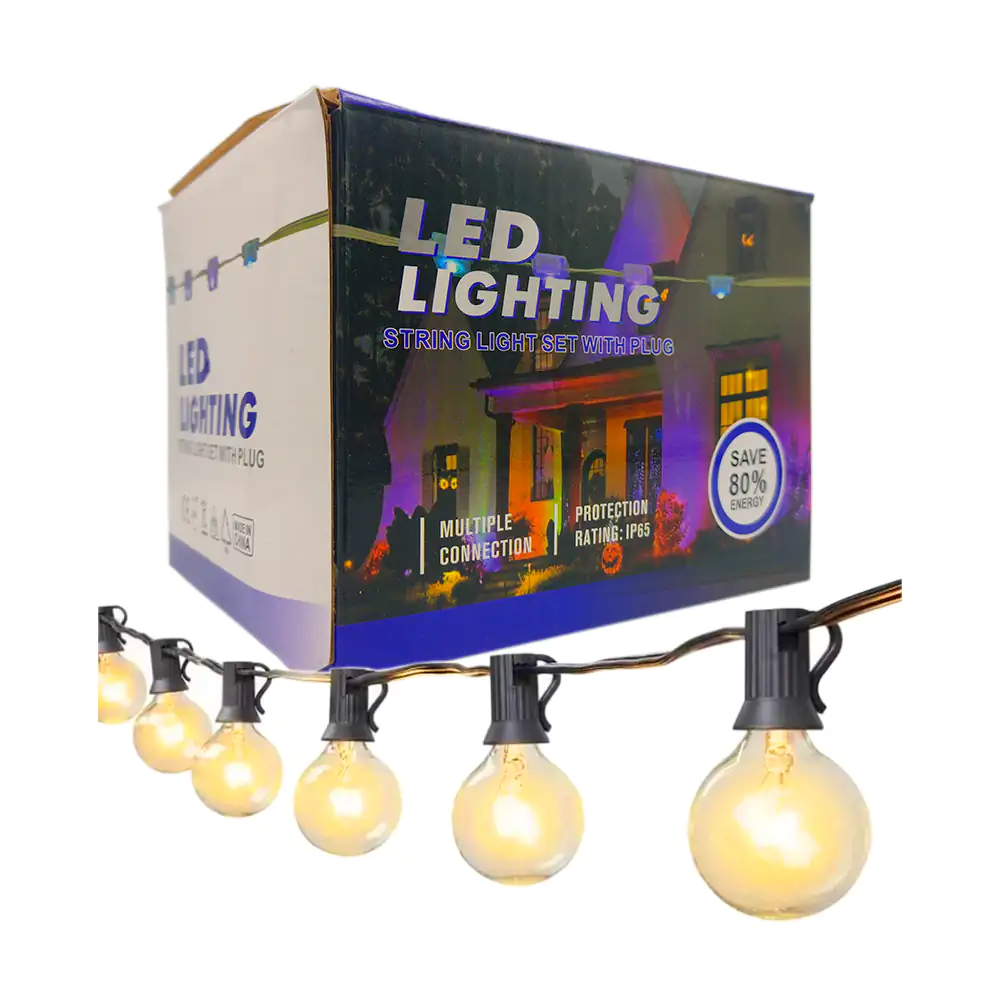Serie guirnalda con 10 focos - bombillas led de luz cálida con modos …