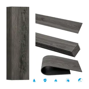 Paquete con 36 tiras de piso vinílico auto adhesivo de 15.24x91.44cm …