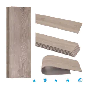 Paquete con 36 tiras de piso vinílico auto adhesivo de 15.24x91.44cm …