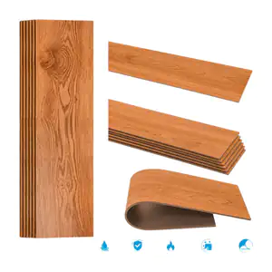 Paquete con 36 tiras de piso vinílico auto adhesivo de 15.24x91.44cm …