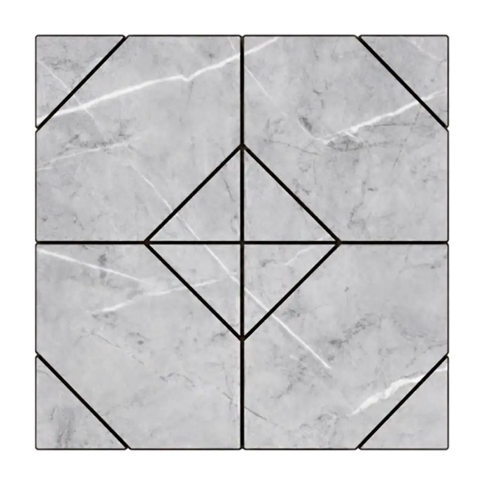 Paquete con 5 paneles adhesivos con diseño de rombo, 30x30cm y efecto…