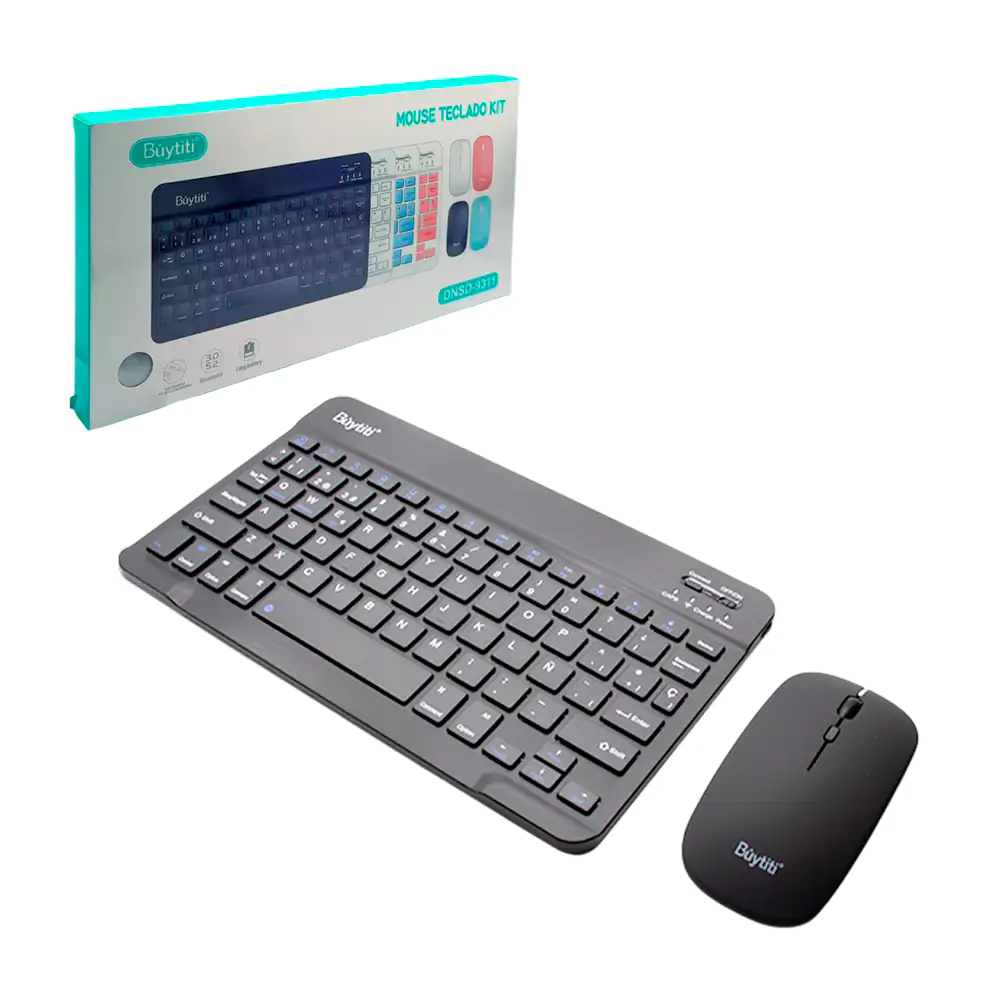 Combo teclado y mouse inalámbrico buytiti 15cm x 25cm, variedad de co…