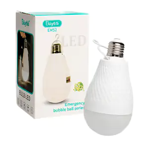 Foco led - lámpara de emergencia recargable con gancho para colgar