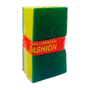 Paquete con 2 fibras esponjas rectangulares fashion para trastes, 7.5…