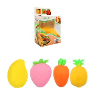 1pza squeeze chico antiestrés en forma de fruta con aroma, variedad d…
