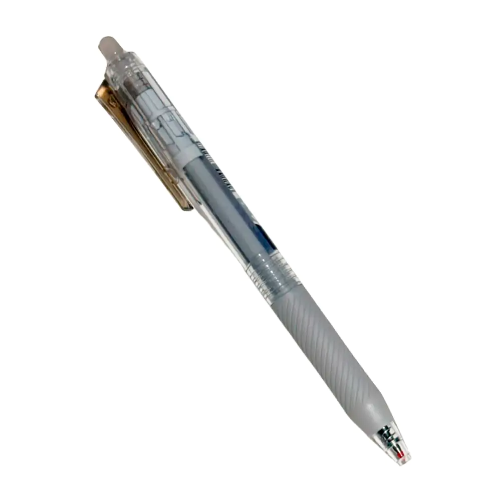 1pza Pluma - bolígrafo retráctil de gel, borrable con tinta negra, 0.5mm 