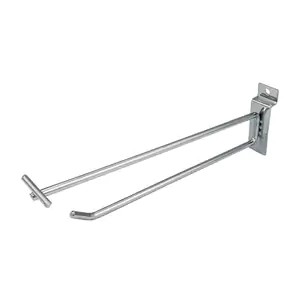 1pza Gancho metálico de 25cm con portaprecio