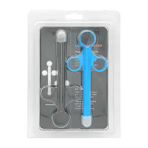 Blíster lube launcher con dos aplicadores alargados para lubricante