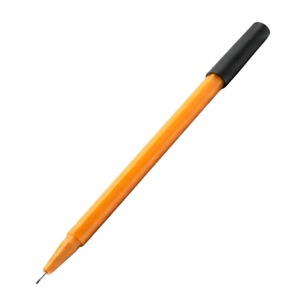 1pza Pluma bolígrafo triangular nnm de tinta negra