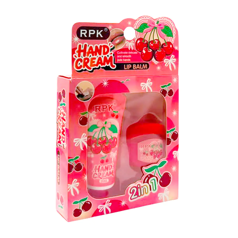 Blíster de hidratación con crema para manos y bálsamo labial con arom…