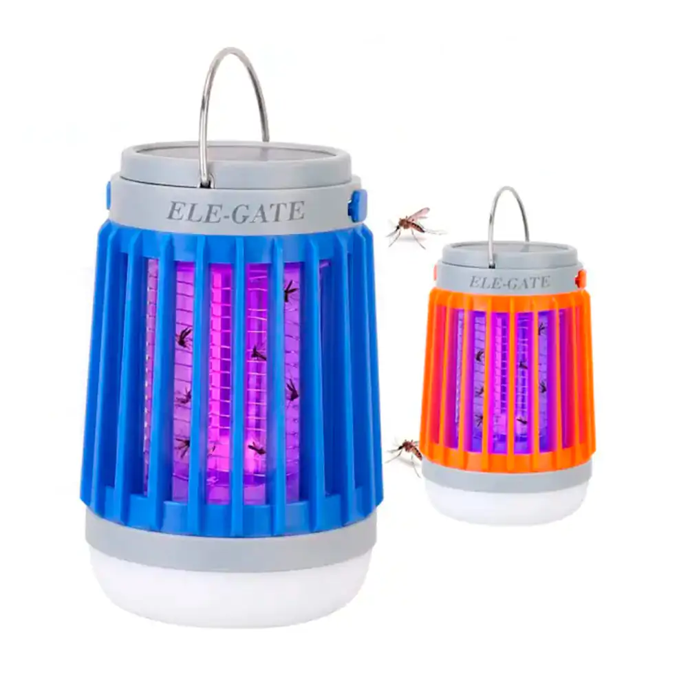 Lámpara uv mata mosquitos recargable con panel solar, variedad de col…
