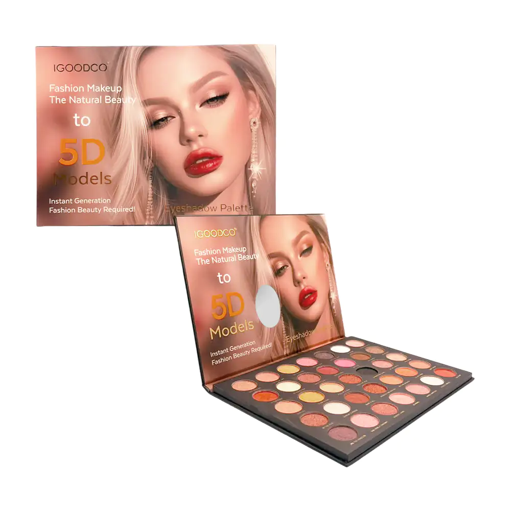 Paleta de sombras con 35 tonos en distintos acabados y texturas + esp…