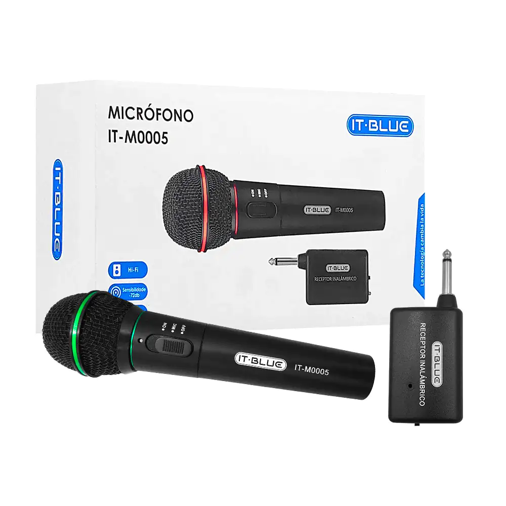 Micrófono 2 en 1, alámbrico o inalámbrico diseño compacto y ligero + …