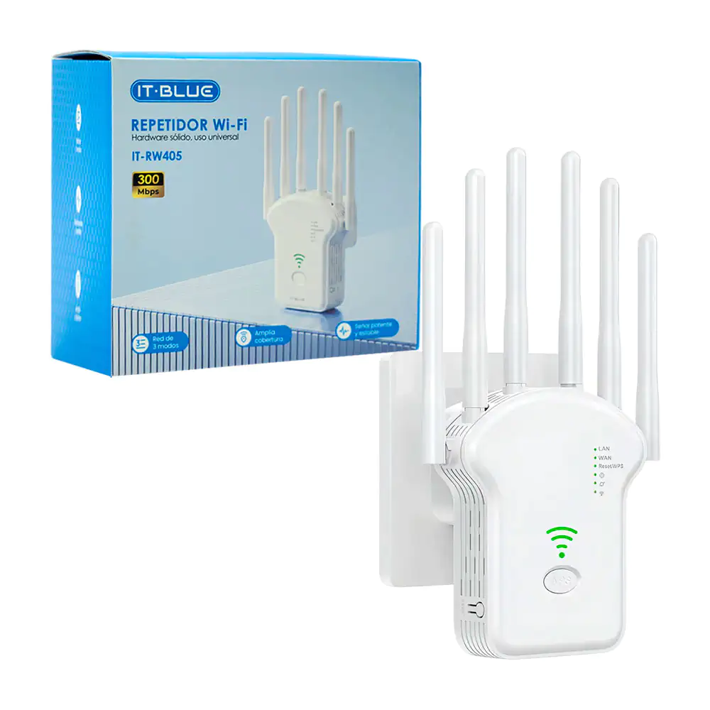 Repetidor wifi de 6 antenas con amplia cobertura y red de 3 modos / i…