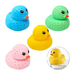 1pza patito antiestrés tipo esponja para lanzar agua, variedad de col…
