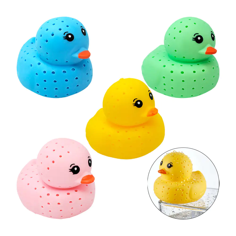 1pza patito antiestrés tipo esponja para lanzar agua, variedad de col…