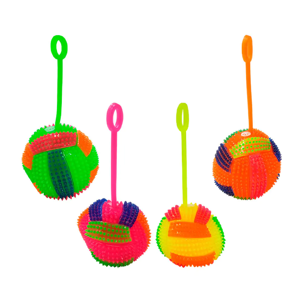 Pelota de 6cm tipo yoyo con luz y chifle, diseño de pelota de voleibo…