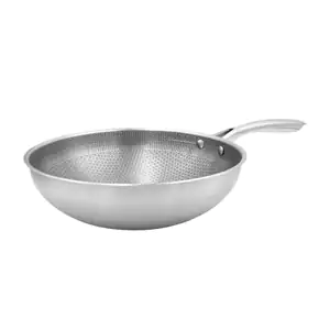 Sartén wok hondo antiadherente konnig de 34cm con mango metálico