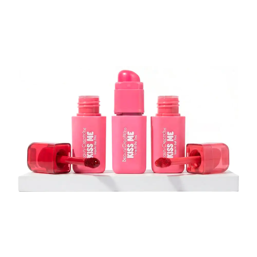 1pza tinta en gel multifuncional para labios y mejillas kiss me 3.3 g…