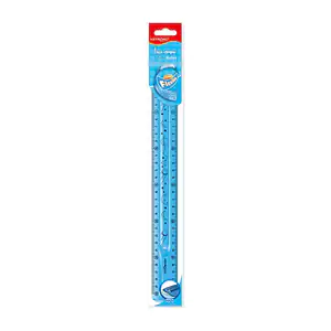1pza Regla flexible keyroad de 30cm con estampado escolar, variedad d…