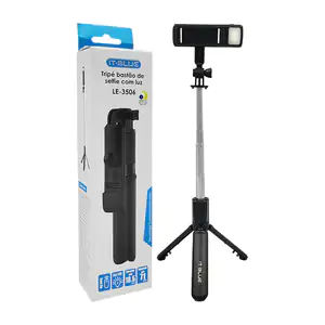 Selfie stick de 18.5 a 71cm, ajustable para celular y go pro con luz …