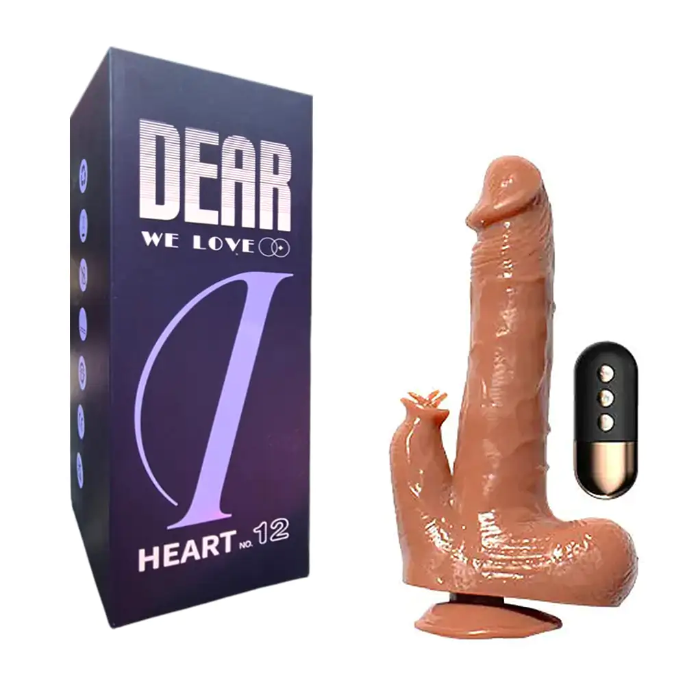 Dildo consolador ultra realista con estimulador para chicas, 10 velocidades + control, variedad