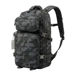 Mochila mediana lisa táctica de 4 compartimentos con broches ajustabl…