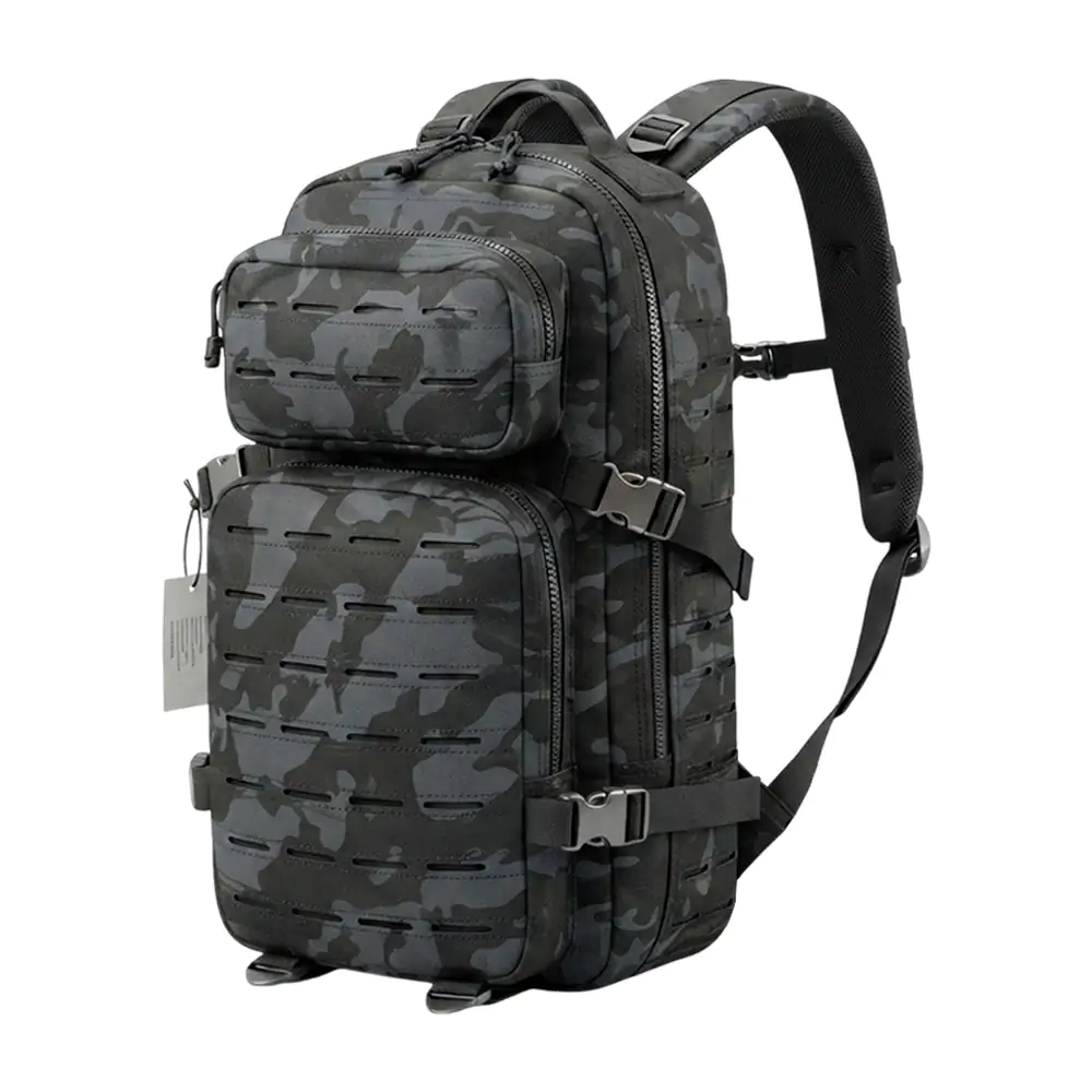 Mochila mediana lisa táctica de 4 compartimentos con broches ajustabl…