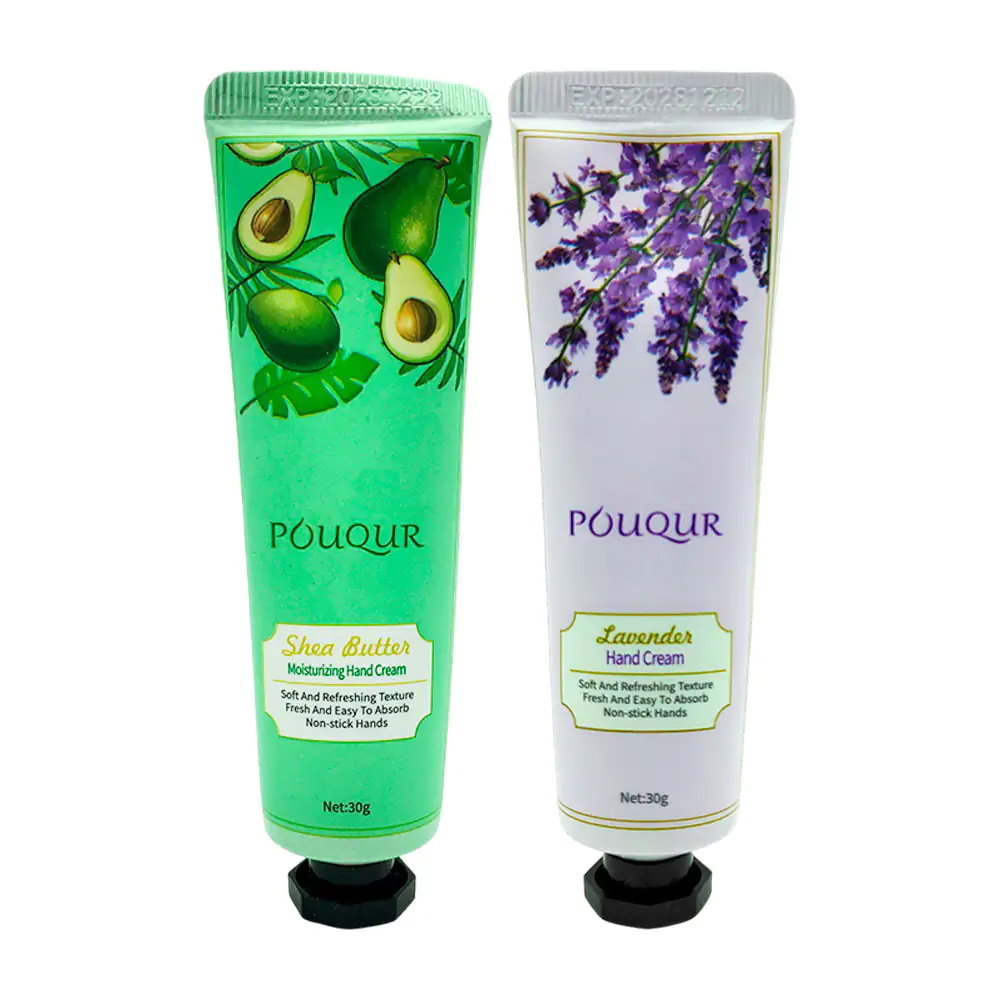 Mini crema para manos pouqur de 30ml, variedad de aromas, larga durac…