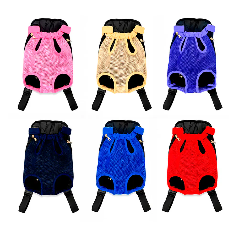 Cangurera ajustable para mascota con broches de seguridad, variedad d…