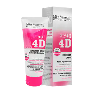 Protector solar spf 90 4d miss vanessa con antioxidantes + aceites es…