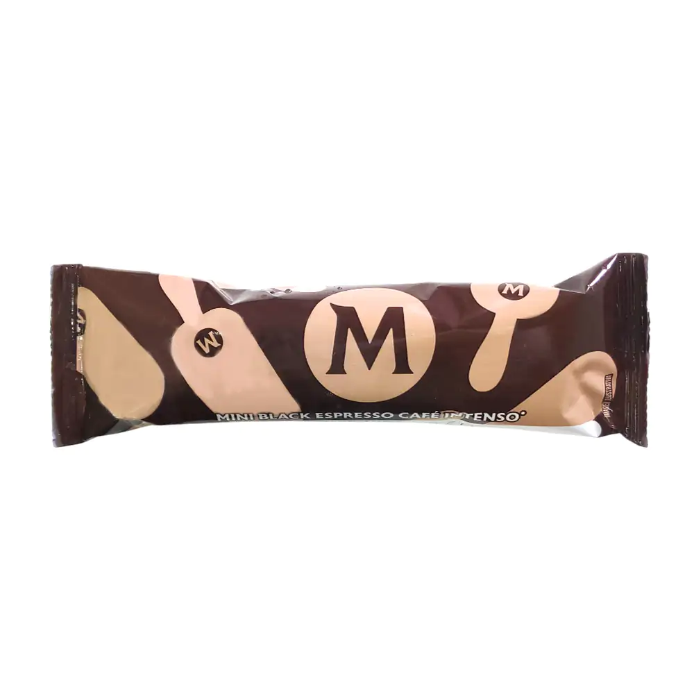 1pza paleta magnum mini black espresso de café intenso / m.intenso
