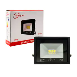 Lámpara reflector led maigo de 20w con protección antiagua, 10x8cm