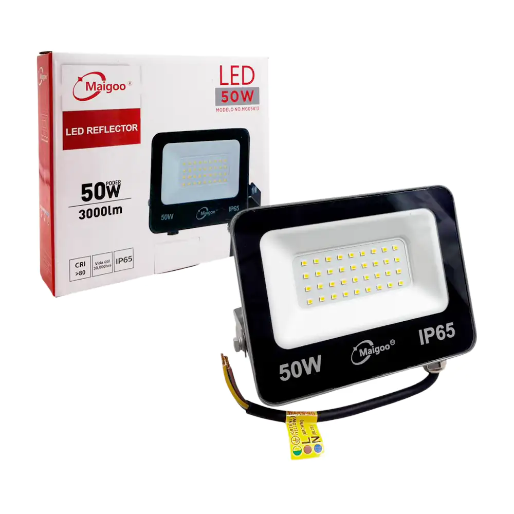 Lámpara reflector led maigo de 50w con protección ip65 y cable reforz…