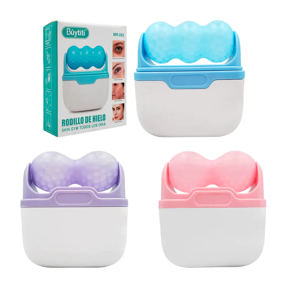 Rodillo doble de hielo buytiti masajeador para el cuidado facial, var…