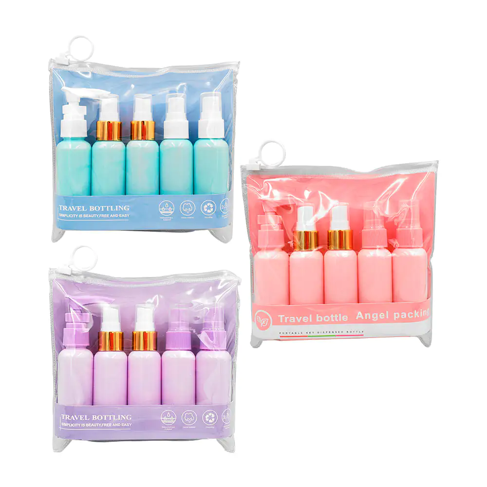 Paquete con 5 botellas de viaje con 1 aplicador + 4 spray, variedad d…