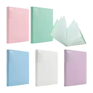 Carpeta de plástico para archivar con hojas 40 hojas, variedad de col…