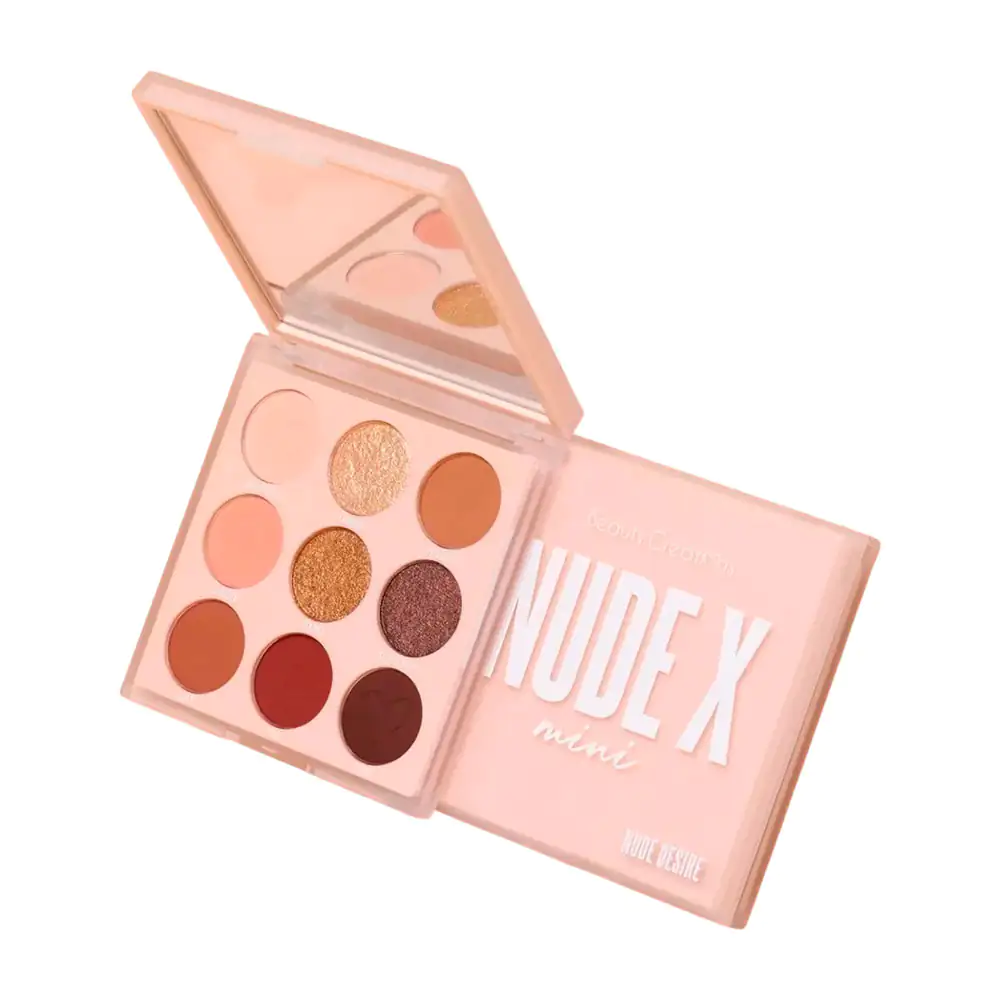 1pza paleta de sombras cuadrado con 9 colores en tonos nude x mini  +…