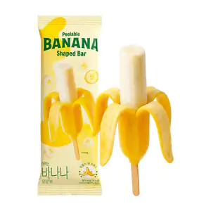 1pza paleta coreana, pelable con sabor y forma de plátano, 60g / p.ba…