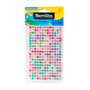 Planilla barrilito con 260 perlas adhesivas para decorar, variedad de…