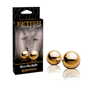 Par de esferas fetish fantasy gold para fortalecer y estimular el sue…