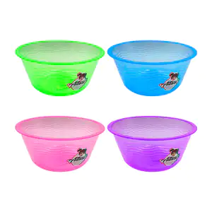 1pza Plato hondo aitana de plástico translúcido de 19.5cm, variedad d…