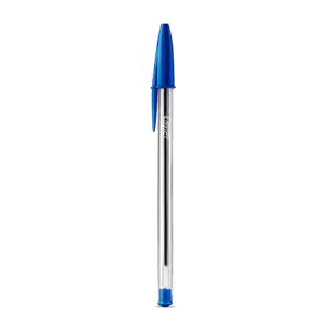 1pza pluma bic sencilla de plástico con punta fina y tinta en color a…