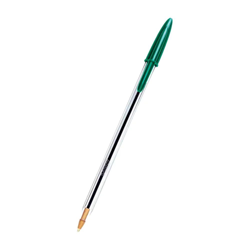 1pza pluma bic sencilla de plástico con punta fina y tinta en color v…