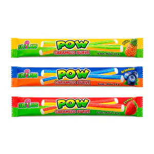1pza Caramelo suave pow tipo gomita en forma de vara, 12g, variedad d…