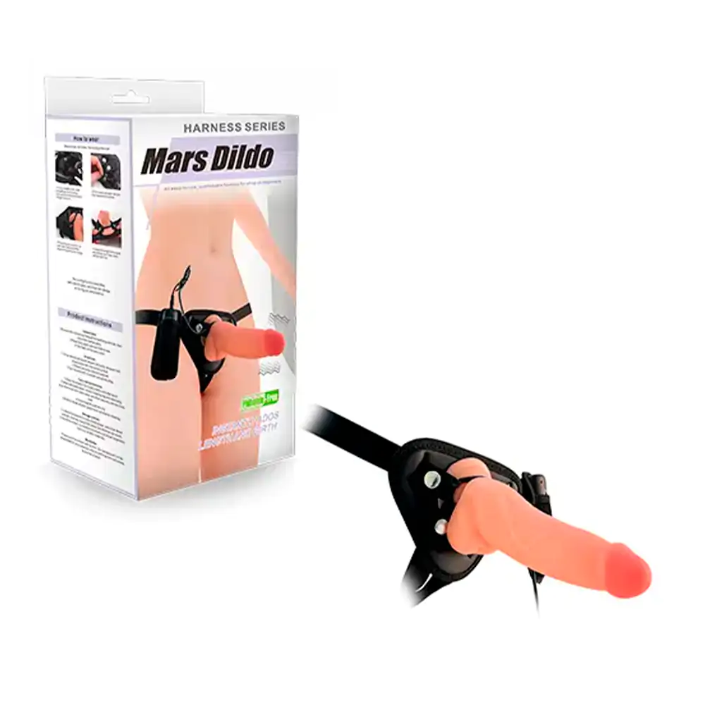 Arnés consolador femenino con dildo 18cm con diseño realista y diseño…