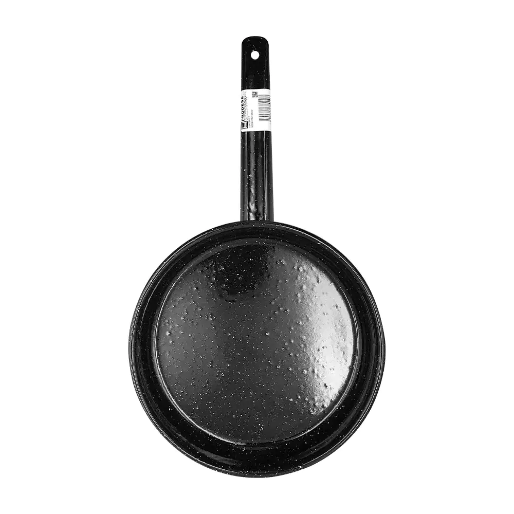 1pza sartén prodesa, negro brillante jaspeado de 24cm con asa / s22nm