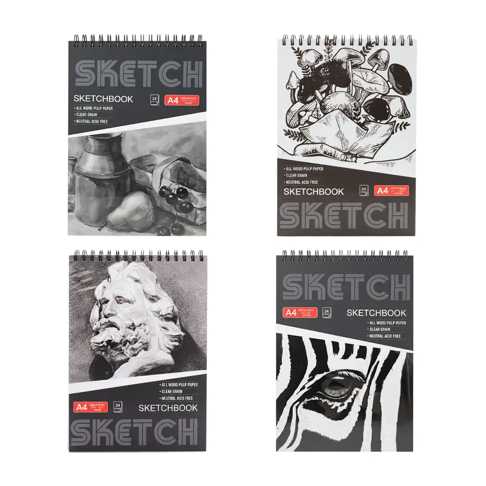 Sketchbook, cuaderno para dibujo, 24 hojas a4 con pulpa de madera sin…